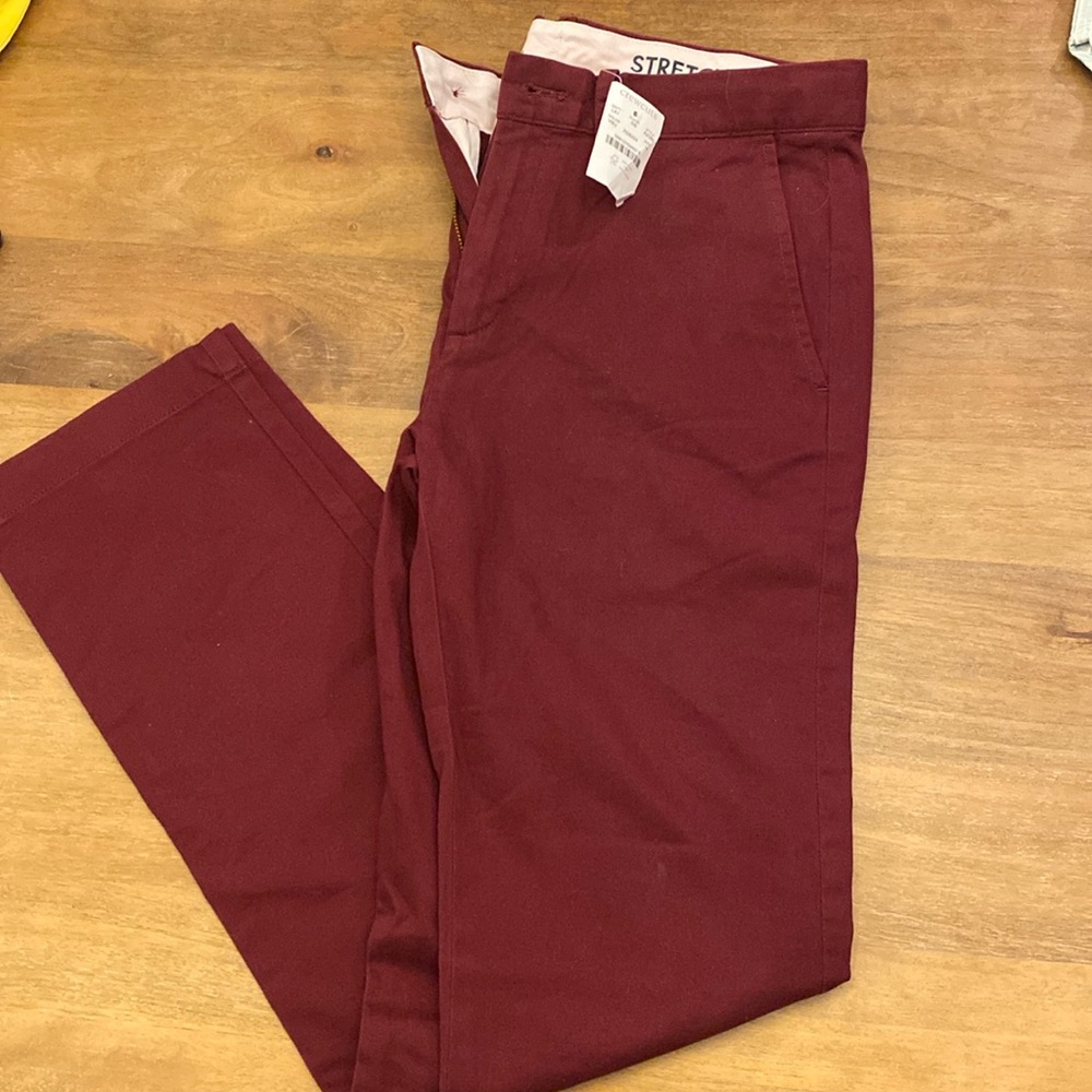 Crewcuts Sz 14 maroon stretch pants